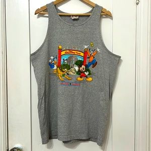 Official Walt Disney World Theme Park Tank in XL. Four Parks One World Slogan